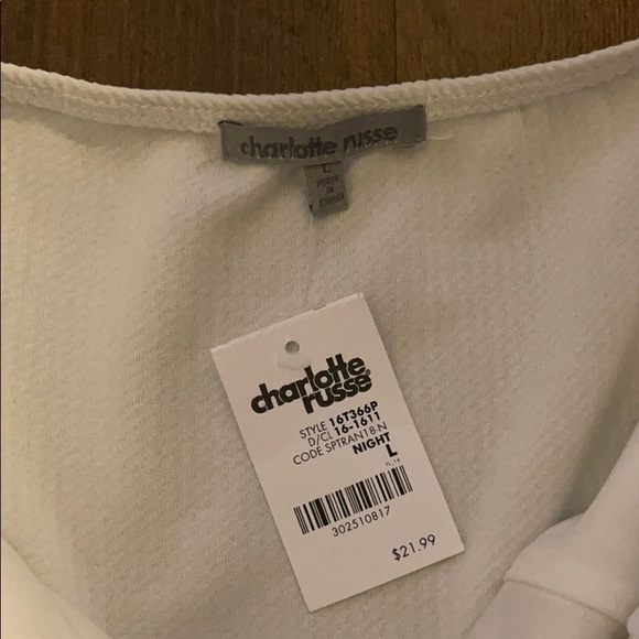 Charlotte Russe White Night Out Top - Picture 2 of 3
